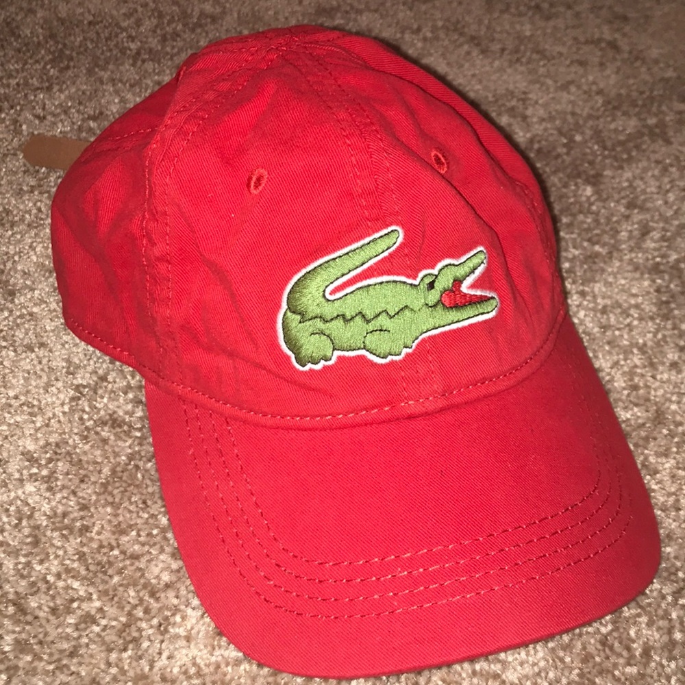 Red Women’s Lacoste Hat